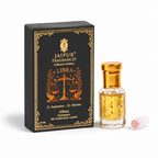 JAIPUR FRAGRANCES Parfümöl Waage (Libra) - Alfaaz, mit Goldflocken und Rosenquarz, 5 ml