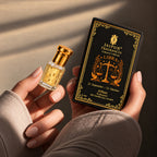 JAIPUR FRAGRANCES Parfümöl Waage (Libra) - Alfaaz, mit Goldflocken und Rosenquarz, 5 ml