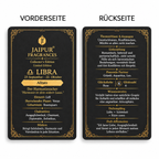JAIPUR FRAGRANCES Parfümöl Waage (Libra) - Alfaaz, mit Goldflocken und Rosenquarz, 5 ml