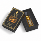 JAIPUR FRAGRANCES Parfümöl Skorpion (Scorpio) - Oudh Musk, mit Goldflocken und schwarzem Onyx, 5 ml