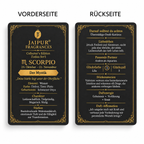 JAIPUR FRAGRANCES Parfümöl Skorpion (Scorpio) - Oudh Musk, mit Goldflocken und schwarzem Onyx, 5 ml