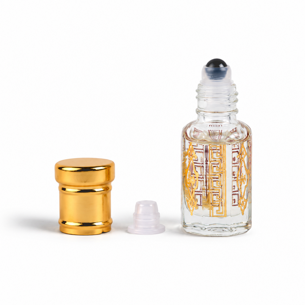 JAIPUR FRAGRANCES Parfümöl Skorpion (Scorpio) - Oudh Musk, mit Goldflocken und schwarzem Onyx, 5 ml