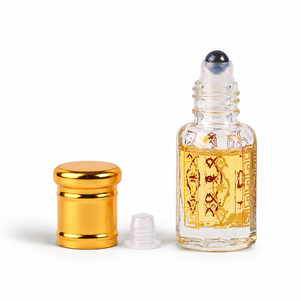 JAIPUR FRAGRANCES Parfümöl Schütze (Sagittarius) - Frangipani, mit Goldflocken und Lapislazuli, 5 ml