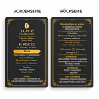 JAIPUR FRAGRANCES Parfümöl Fische (Pisces) - Musk, mit Goldflocken und Aquamarin, 5 ml