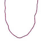 Ceylon Rubin Halskette ca. 45 cm 316L Edelstahl ca. 28.00 ct