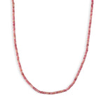 Natürlicher Argentinien Rhodochrosit Halskette ca. 45 cm 316L Edelstahl ca. 60.00 ct