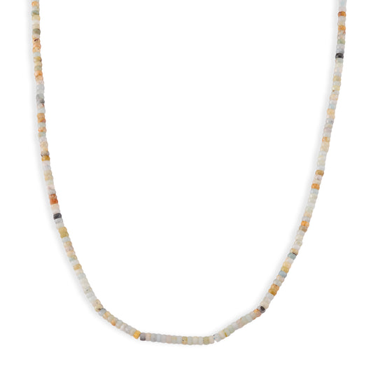 Blauer Sodalith Halskette ca. 45 cm 316L Edelstahl ca. 65.00 ct