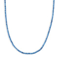 Blauer Howlit Halskette ca. 45 cm 316L Edelstahl ca. 65.00 ct