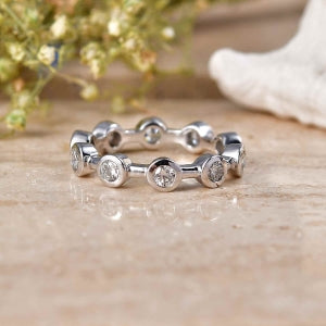 LUXURIANT DIAMOND - Lab Grown Diamant SI-GH Ring 925 Silber 750 Gelbgold vermeil (Größe 19.00) ca. 1.13 ct