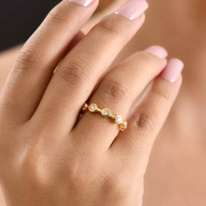 LUXURIANT DIAMOND - Lab Grown Diamant SI-GH Ring 925 Silber 750 Gelbgold vermeil (Größe 20.00) ca. 1.13 ct
