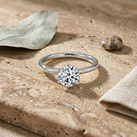 LUXURIANT DIAMOND - Lab Grown Diamant VS-EF SGL zertifiziert Ring 950 Platin (Größe 20.00) ca. 1.00 ct