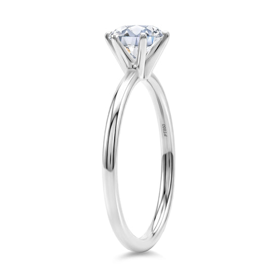 LUXURIANT DIAMOND - Lab Grown Diamant VS-EF SGL zertifiziert Ring 950 Platin (Größe 20.00) ca. 1.00 ct