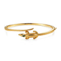 EVER TRUE AA Kagem Sambischer Smaragd, Schwarzer Spinell Armreif ca. 20 cm Reine Bronze ca. 0.16 ct
