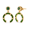 D'Joy AAA Kagem sambische Smaragd emaillierte Ohrringe - 0,93 ct.