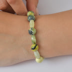 Serpentin, Gelbes Türkis Armband Flexibel cm ca. 100.00 ct
