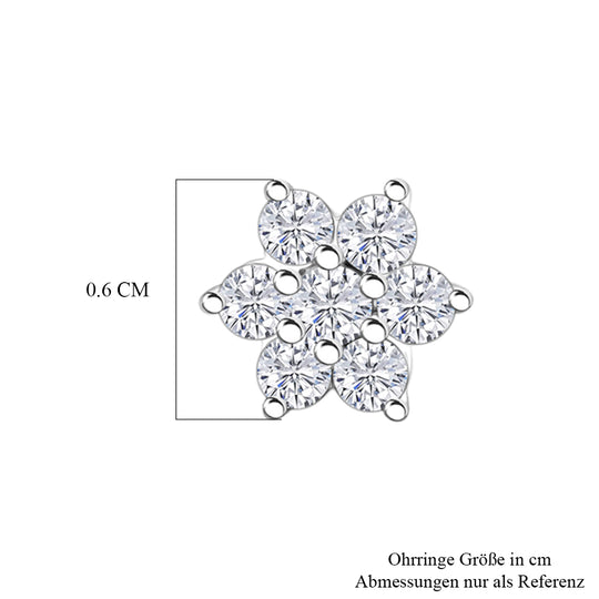 LUXURIANT DIAMOND - Lab Grown Diamant SI-GH Ohrringe 925 Silber 750 Vergoldet ca. 0,20 ct.