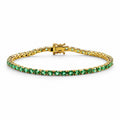 D'Joy AAA Kagem sambisches Smaragd 20cm Armband - 7,29 ct.