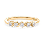 LUXURIANT DIAMOND - Lab Grown Diamant SI-GH Ring 925 Silber 750 Gelbgold vermeil (Größe 21.00) ca. 0,25 ct