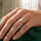 LUXURIANT DIAMOND - Lab Grown Diamant SI-GH Ring 925 Silber 750 Gelbgold vermeil (Größe 17.00) ca. 0.25 ct