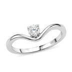 LUXURIANT DIAMOND - Lab Grown Diamant SI-GH Ring 925 Silber 750 Gelbgold vermeil (Größe 17.00) ca. 0.25 ct