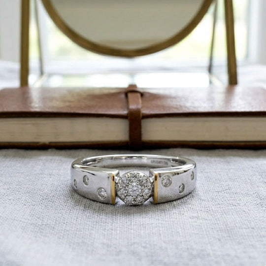 LUXURIANT DIAMOND - Lab Grown Diamant SI-GH Ring 925 Silber Rhodiniert (Größe 20.00) ca. 0.25 ct
