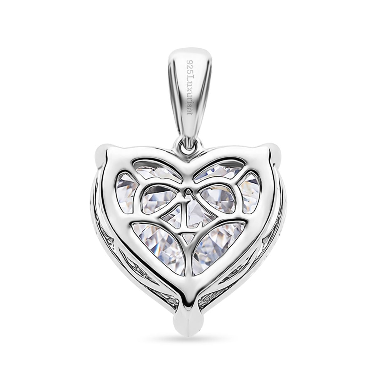 LUXURIANT DIAMOND - Lab Grown Diamant IGI zertifiziert VS-G Anhänger 925 Silber Rhodiniert ca. 10.04 ct