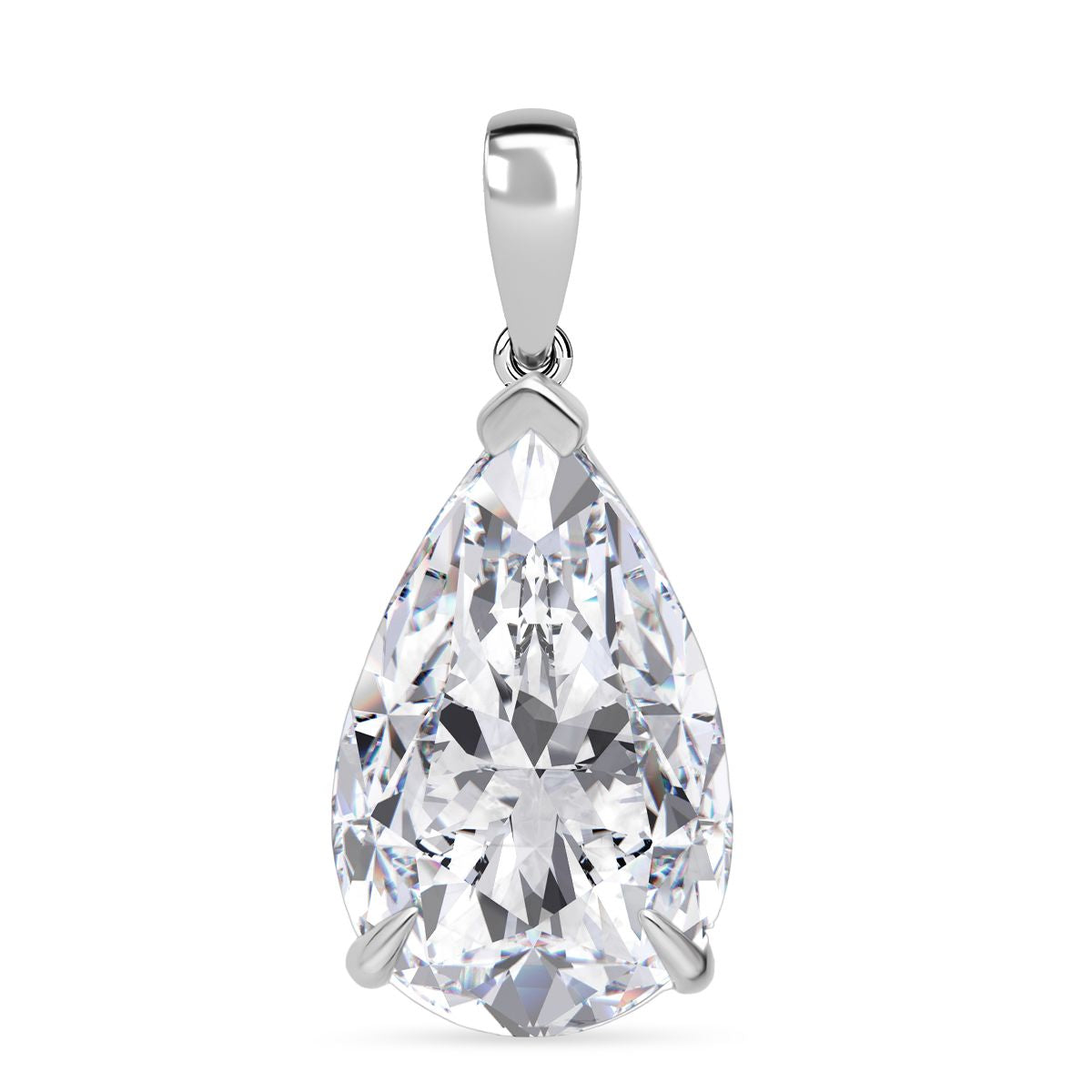 LUXURIANT DIAMOND - Lab Grown Diamant IGI zertifiziert VS-G Anhänger 925 Silber Rhodiniert ca. 10.03 ct