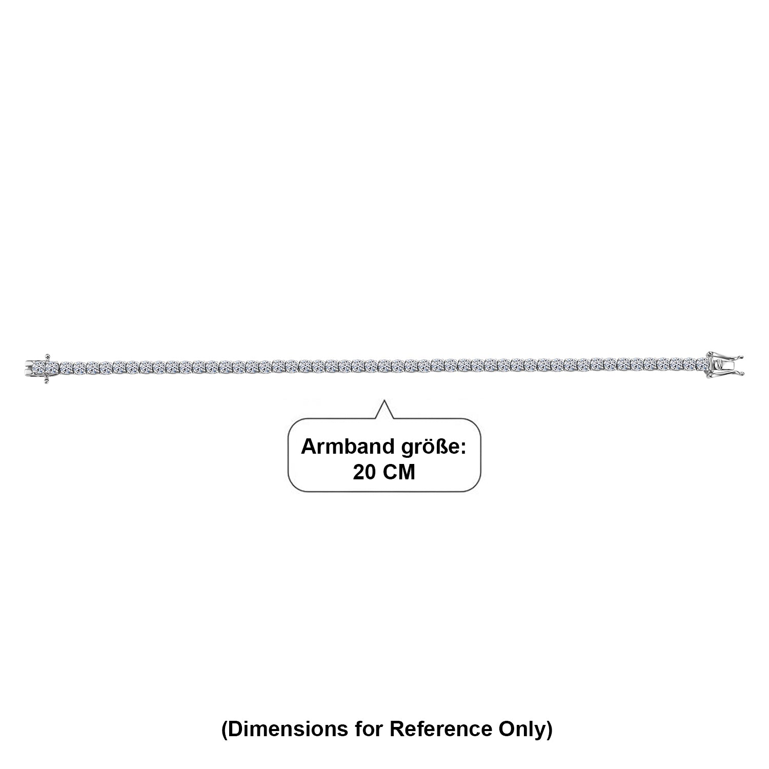 LUXURIANT DIAMOND - Lab Grown Diamant SI-GH SGL zertifiziert Armband ca. 19 cm 925 Silber 750 Gelbgold vermeil ca. 10.03 ct