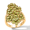 EVER TRUE Natürlicher Peridot Ring 950 Kupfer (Größe 18.00) ca. 5.31 ct