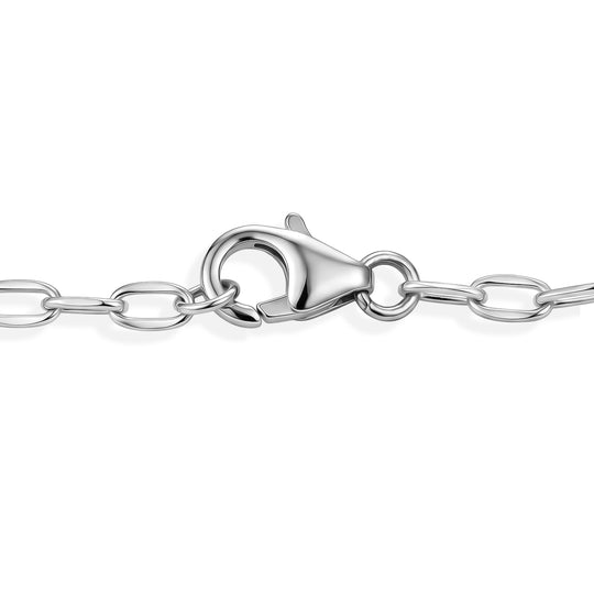 LUXURIANT DIAMOND - Lab Grown Diamant SI-GH SGL zertifiziert Armband ca. 19 cm 925 Silber Rhodiniert ca. 0,55 ct.