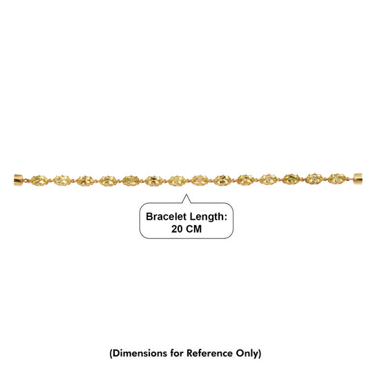 D'Joy AAA Ouro Verde-Quarz Armband ca. 20 cm 925 Silber 750 Gelbgold vermeil ca. 16,29 ct.