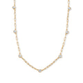 LUXURIANT DIAMOND - Lab Grown Diamant SI-GH SGL zertifiziert Halskette ca. 45 cm 925 Silber 750 Gelbgold vermeil ca. 1,02 ct.