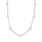 LUXURIANT DIAMOND - Lab Grown Diamant SI-GH SGL zertifiziert Halskette ca. 45 cm 925 Silber 750 Gelbgold vermeil ca. 1,02 ct.