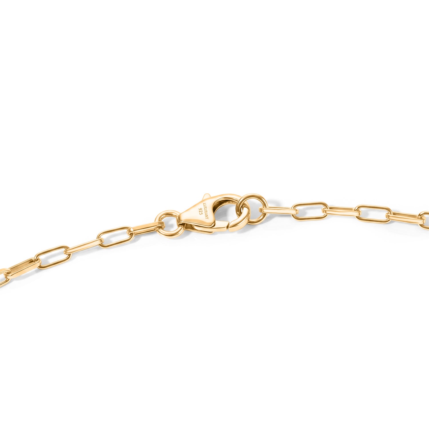 LUXURIANT DIAMOND - Lab Grown Diamant SI-GH SGL zertifiziert Halskette ca. 45 cm 925 Silber 750 Gelbgold vermeil ca. 1,02 ct.
