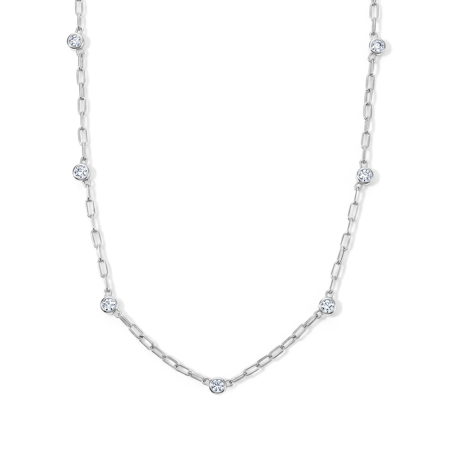 LUXURIANT DIAMOND - Lab Grown Diamant SI-GH  SGL zertifiziert
  Halskette ca. 45 cm 925 Silber Rhodiniert ca. 1,02 ct.
