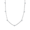 LUXURIANT DIAMOND - Lab Grown Diamant SI-GH  SGL zertifiziert   Halskette ca. 45 cm 925 Silber Rhodiniert ca. 1,02 ct.
