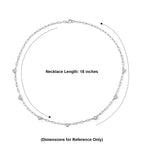 LUXURIANT DIAMOND - Lab Grown Diamant SI-GH Halskette ca. 45 cm 925 Silber Rhodiniert ca. 1,02 ct.