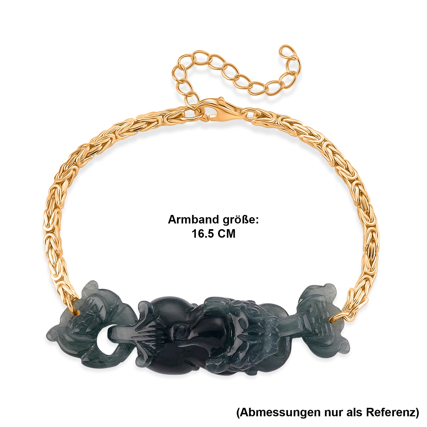 EXTREM SELTEN AAA Natürlicher Olmek Jadeit Armband ca. Flexibles cm 925 Silber Vergoldet ca. 8,50 ct.