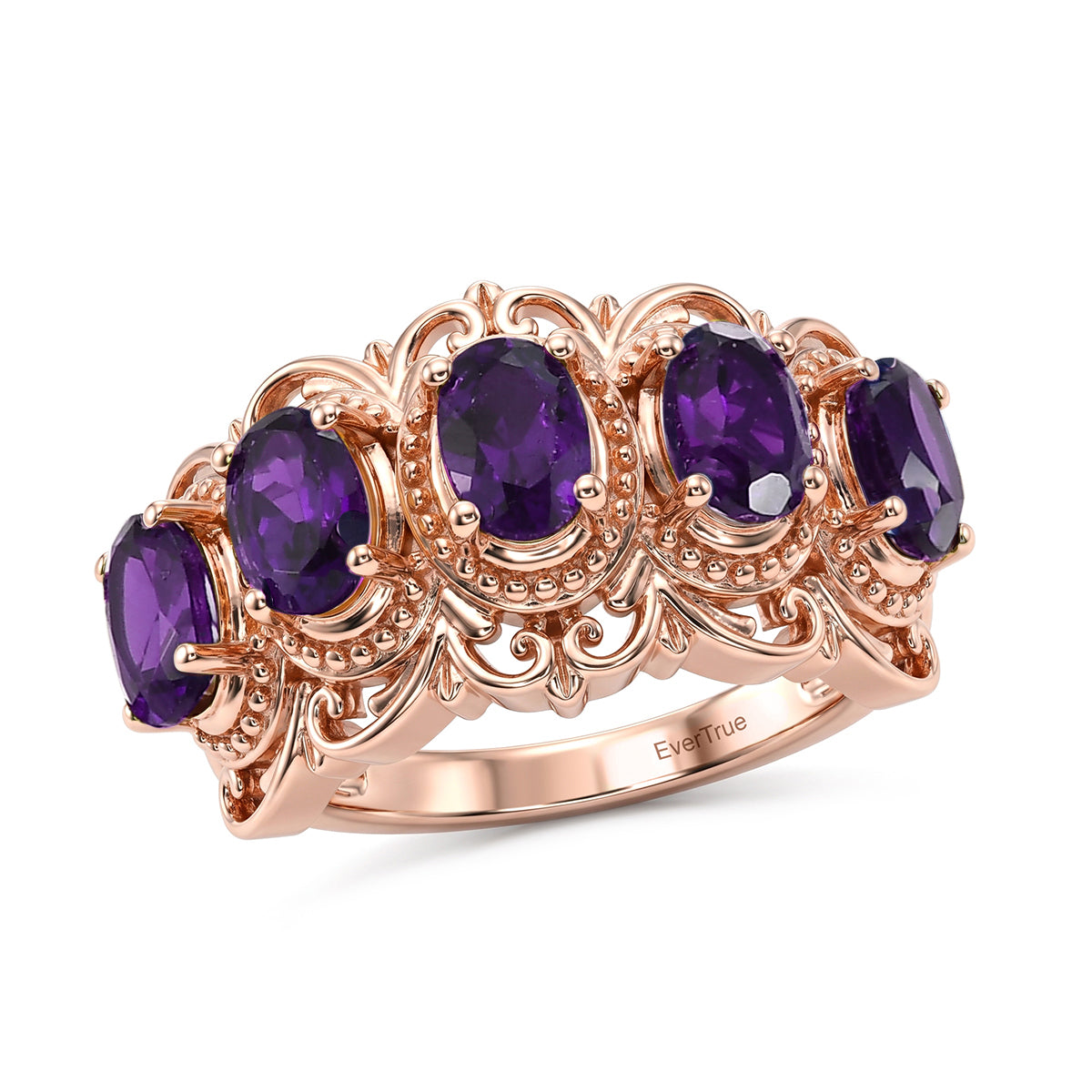 EVER TRUE Schwarzer Spinell, Mosambik Granat Ring 950 Kupfer (Größe 19.00) ca. 2,64 ct