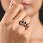 EVER TRUE Afrikanischer Amethyst Ring 950 Kupfer (Größe 20.00) ca. 2,22 ct