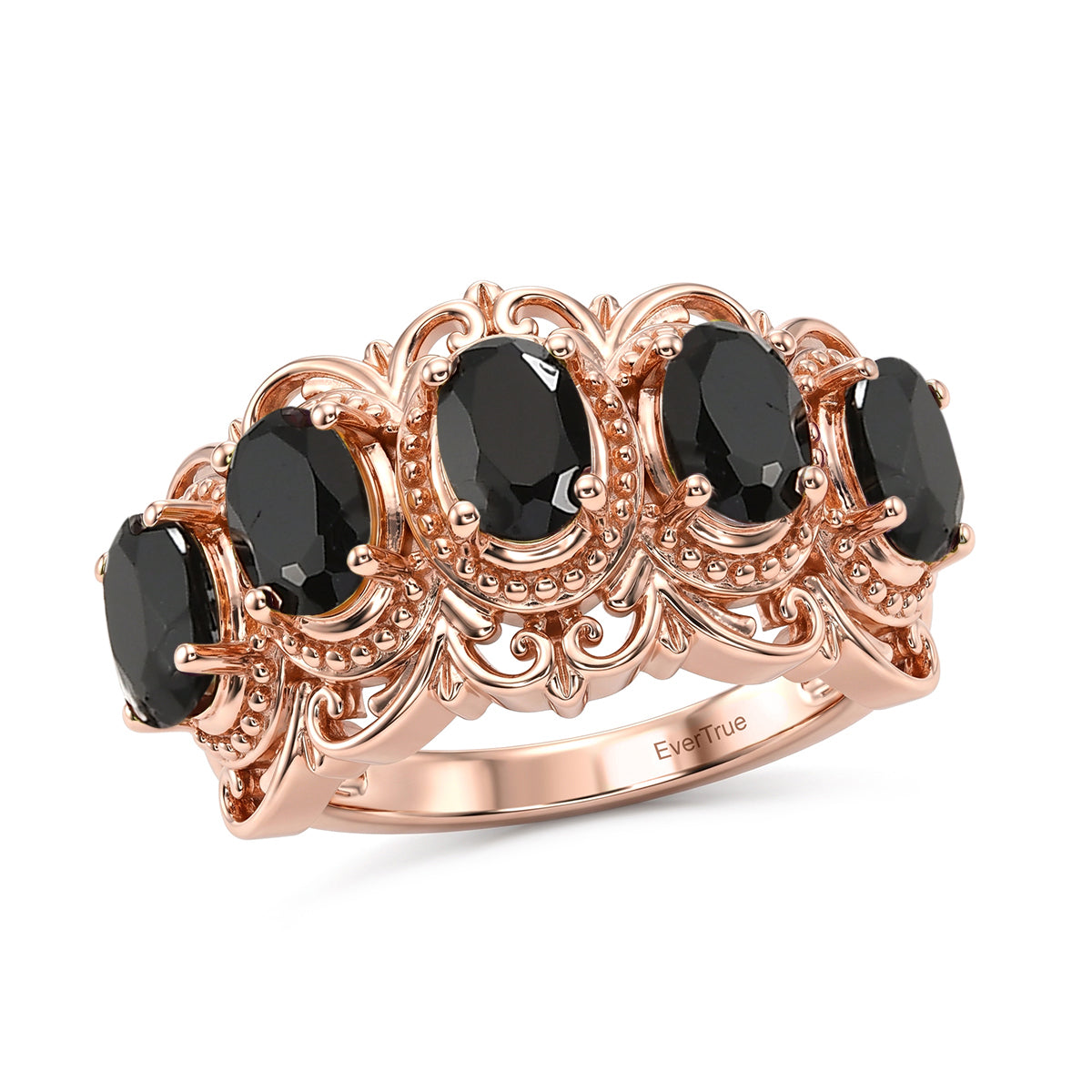 EVER TRUE Afrikanischer Amethyst Ring 950 Kupfer (Größe 20.00) ca. 2,22 ct