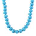 Sleeping Beauty Farbe Muschelkernperle Halskette ca. 50 cm 316L Edelstahl 885.00 ct