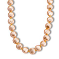 Goldene Muschelkernperle (20 mm) Keshi-Stil Halskette ca. 49.5 cm 316L Edelstahl 565.00 ct
