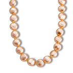 Goldene Muschelkernperle (20 mm) Keshi-Stil Halskette ca. 49.5 cm 316L Edelstahl 565.00 ct