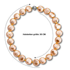 Goldene Muschelkernperle (20 mm) Keshi-Stil Halskette ca. 49.5 cm 316L Edelstahl 565.00 ct