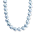 Blauer Muschelkernperle (20 mm) Keshi-Stil Halskette ca. 49.5 cm 316L Edelstahl 565.00 ct