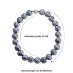 Pfaufarbene Muschelperle Keshi-Stil Halskette ca. 49.5 cm 316L Edelstahl 565.00 ct