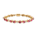 D'Joy Flamingo Mondstein und Moissanit 20cm Armband - 16,75 ct.