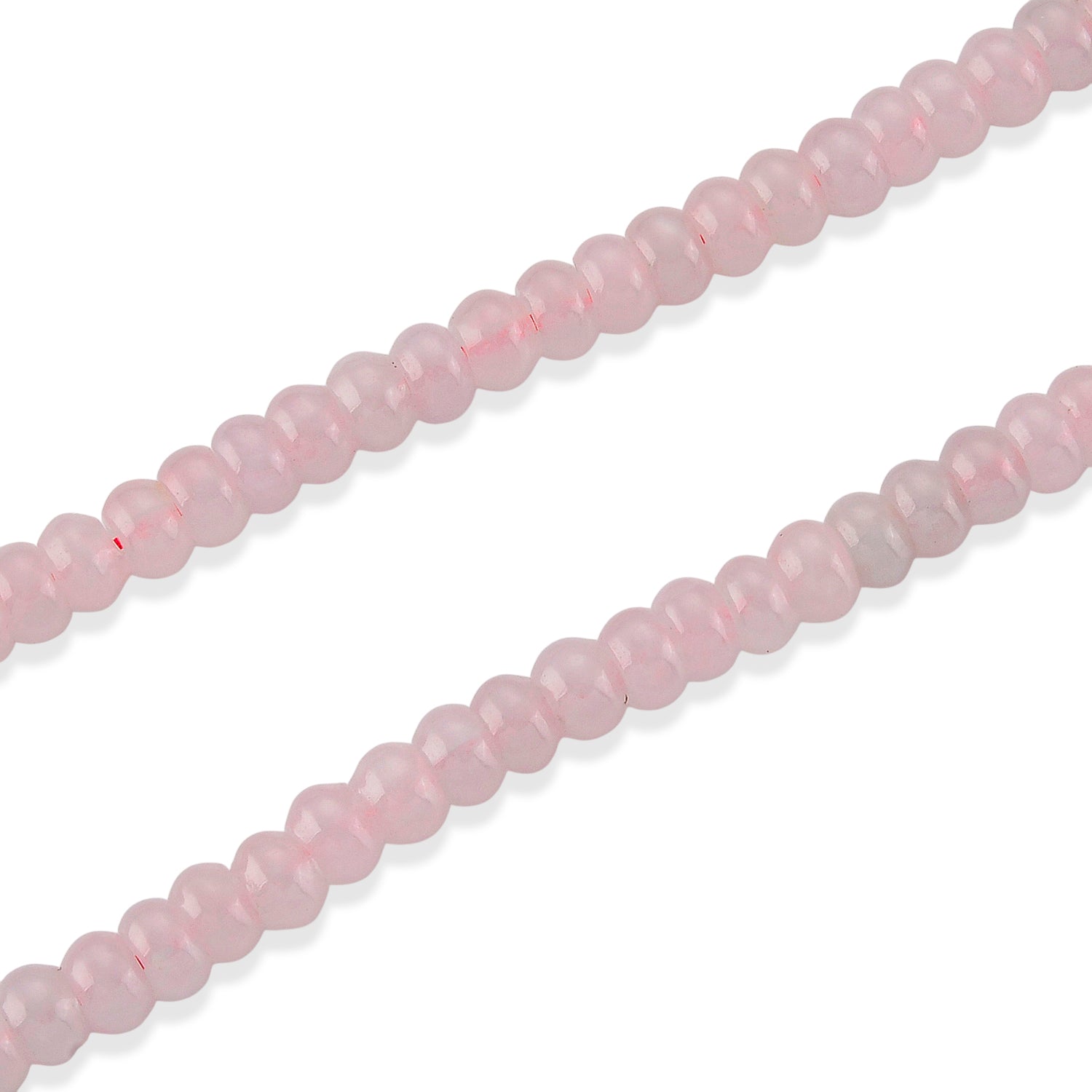 D'Joy Rosa Jade Halskette ca. Flexibles cm 925 Silber Rhodiniert ca. 130,00 ct.