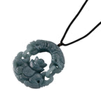 Olmek Jadeit Halskette Flexibles cm ca. 200,00 ct.